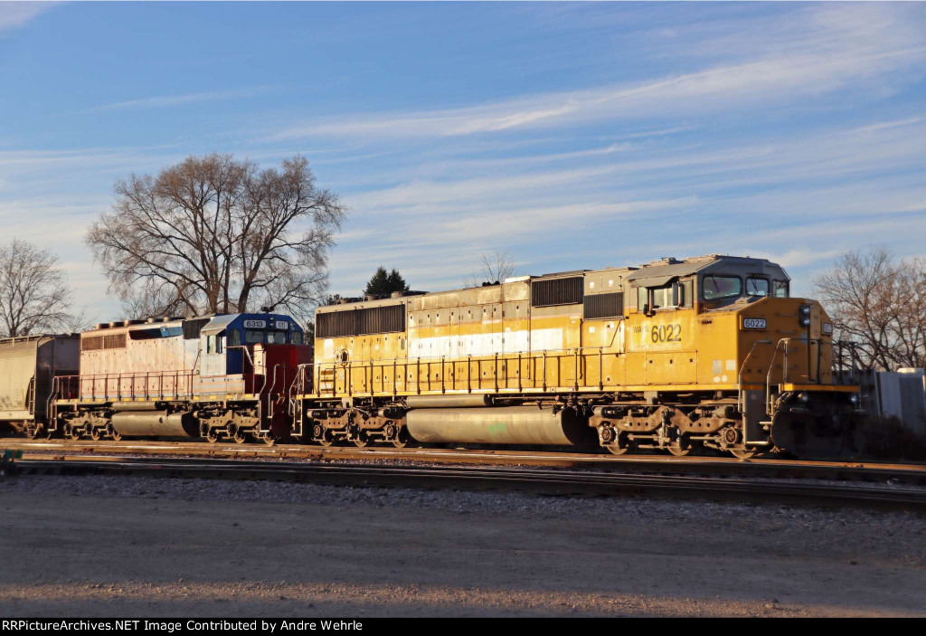 T003 staged in the yard west of Arch St. with nary a red and gray goose to be found